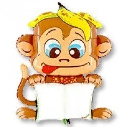 Шар фигура Г B-PAD с маркером Обезьянка, 110 см