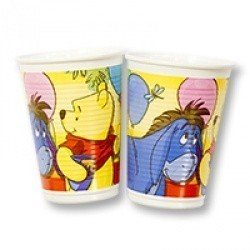 Стакан пласт Винни Пух и др 200мл 8шт