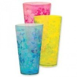 Стакан пласт Гибискус асс 600мл