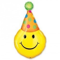 Шар фигура Улыбка в колпаке