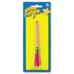 Свеча музыкальная розовая