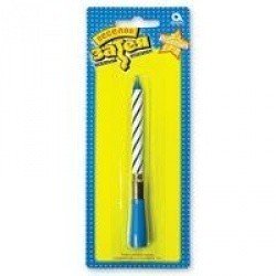  Свеча музыкальная синяя