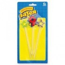 Свечи для торта на пиках 9 Звезды 3 шт