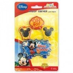 Свечи для торта Disney Микки Маус 4 шт