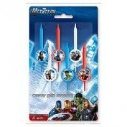 Свечи для торта Marvel Мстители 6 штук