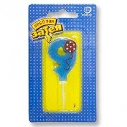 Свеча цифра Шарик  9  5 см