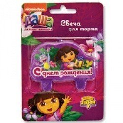 Свеча для торта Даша-путешественница