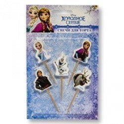 Свечи для торта Холодное Сердце 5 штук