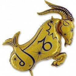 Шар фигура Зодиак Козерог золотой