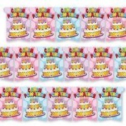 Гирлянда вымпел С ДР Торт 180см