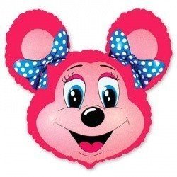 Шар фигура Лолли Маус красная