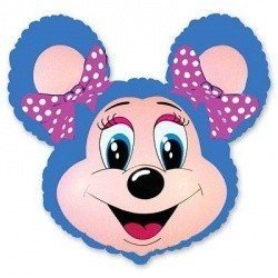 Шар фигура Лолли Маус синяя