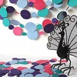 Гирлянда из кругов Павлин 10 метров