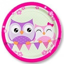 Тарелки большие Совушки 8 штук