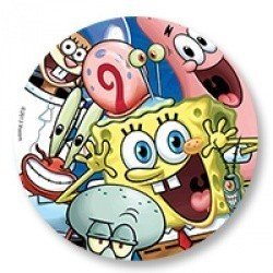 Тарелки Губка Боб 17 см 8 штук
