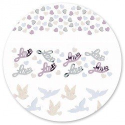 Конфетти Любовь и Голуби, 3 вида, 34 гр
