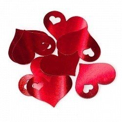 Конфетти сердца красные 17 гр