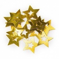 Конфетти звезда в звезде золото 17гр