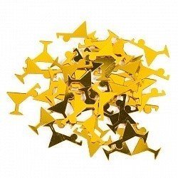 Конфетти фольгированное фужер золото 17гр