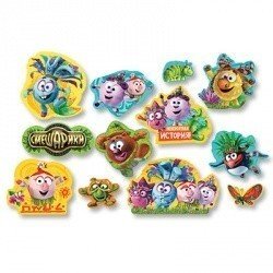 Баннер-комплект Смешарики Легенда, 12 шт