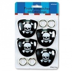 Повязка+серьга Пирата 4шт