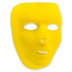 Маска пластиковая желтая