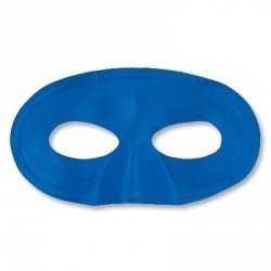 Полумаска атлас синяя