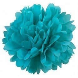 Помпон Бирюзовый 30 см