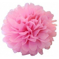Помпон Розовый 20 см