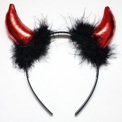 Ободок с рогами Дьявол