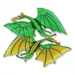 Шар ФИГУРА Дракон зеленый