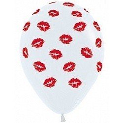 Облако белых шаров Поцелуи 100 шт