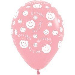 Облако шаров Улыбка девочка 25 шт