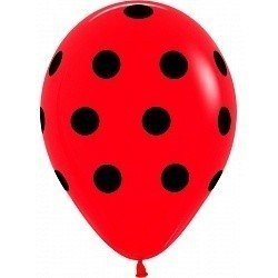 Облако шаров Черные точки 100 шт