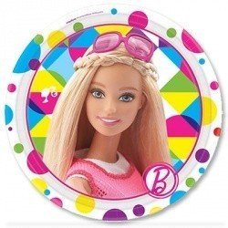 Тарелки малые Барби, 8 штук