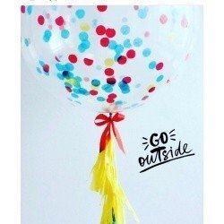 Большой шар с конфетти Будь Ярким