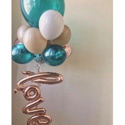 Букет из шаров  Любовь и Греческий пляж