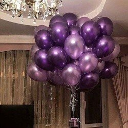 Облако шаров Пурпурно-фиолетовая гроздь 50 шт