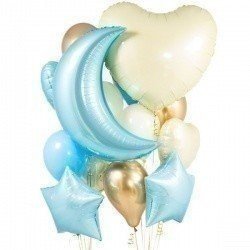 Букет из шаров BABY BLUE 