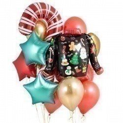 Букет из шаров «Рождественский свитер»