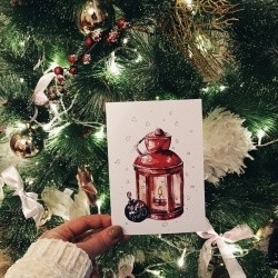 Открытка «Lamp with ball» 