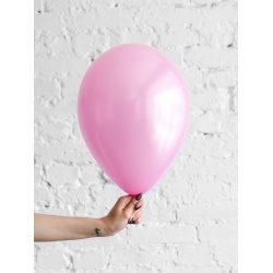 Шар нежно-розовый металлик