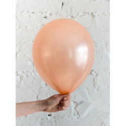 Шар персиковый металлик