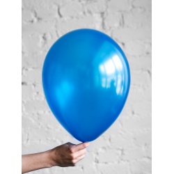 Шар синий металлик