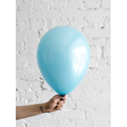 Шар голубой металлик