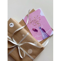 Открытка «С ДР Шампанское»