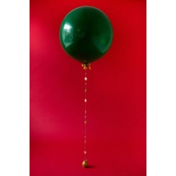 Большой шар зеленый на гирлянде