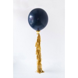 Большой шар тёмно-синий на гирлянде