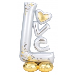 Ходячий шар LOVE белая
