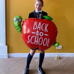 Шар фигура BACK TO SCHOOL Яблоко